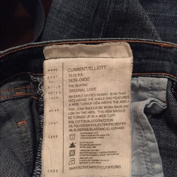 Current/Elliott “The Beatnik” Cuffed Cropped Jeans - Picture 5 of 5